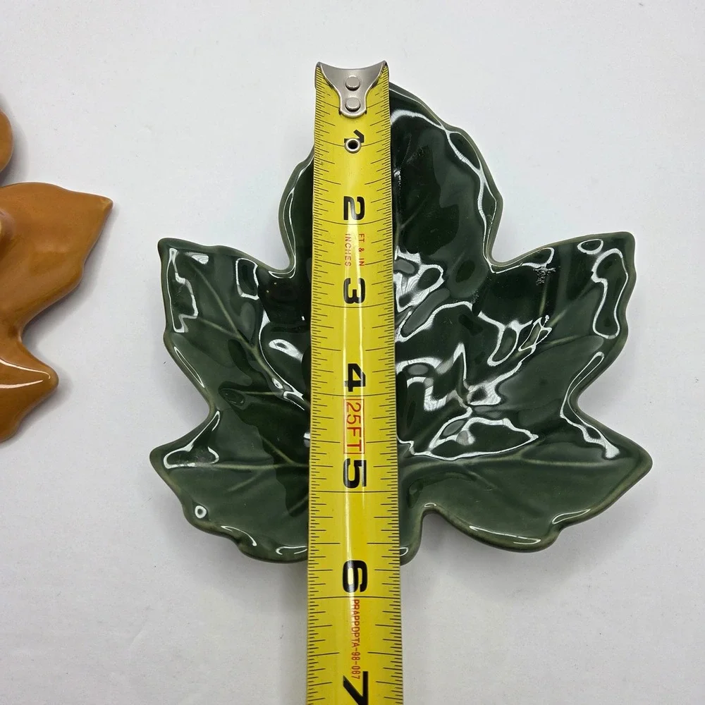 Ceramic Leaf Trinket Dish Set Small 6